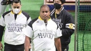 ソフトバンク・デスパイネがチーム合流、体すっきり「9キロから10キロ絞ったよ」