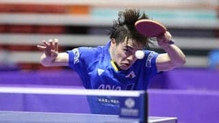 森薗、2回戦敗退   第1シード張本への挑戦権得られず＜卓球・WTTスターコンテンダードーハ＞
