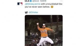 【MLB】無回転ナックルを拡大激撮　縫い目くっきり新感覚の映像が130万再生「アングル最高」