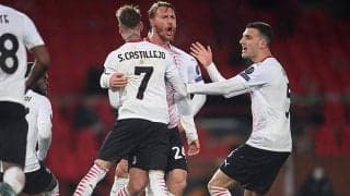 飛車角抜きのミランがケアーの後半AT弾で劇的ドローに持ち込む!　ユナイテッドは18歳FWディアロ初弾に判定の恩恵受けるも…《EL》