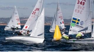 岡田／外薗、メダルレース圏内10位へ。470世界選手権4日目