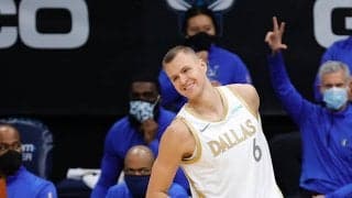 オフシーズンに膝の手術を受けたポルジンギス「試合を重ねるごとに良くなっている」