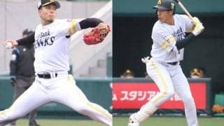 鷹・柳田＆千賀が実戦復帰　千賀は最速159キロで2回3K無失点、柳田は2打席目無安打
