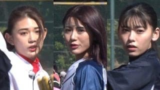 ギャル系野球女子の「肩いいね～」　話題の“美女5人”が白熱スピードガン対決