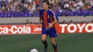 神戸でもプレーしたラウドルップ兄の弾丸ミドル/1992-93【スーパーゴール図鑑/バルセロナ編】