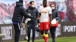 ライプツィヒに痛手…前節負傷交代のウパメカノが右大腿部のケガで最大2週間の離脱に