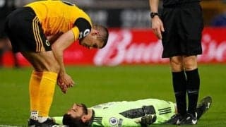 意識を失ったウルブスGK  監督が状態を説明「心配だが...」