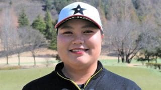 体重を右足太モモ内側で受け止める！石川怜奈のスイングチェックポイント