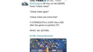 初登板で11アウト全部三振　20歳“台湾の超新星”に海外驚愕「エグい」「レベル違う」