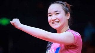 伊藤美誠が苦笑い　ラケット“失う”珍ハプニングに反響「何が起きた!?」「面白い」