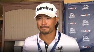 小平智、決勝ラウンドは「思い切りの良いゴルフをしてベアーズトラップを攻略したい」
