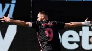 ベンゼマの2G1Aの活躍でレアルがセルタに辛勝 リーグ戦８試合無敗を維持