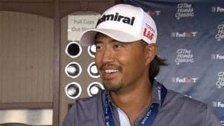 小平智は55位タイで最終Rへ、キャディと「笑いながらゴルフが出来ている」