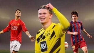 ハーランド「メッシやロナウドのレベルに到着するには長い道のりがある」