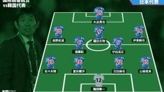 日韓戦のスタメン発表！初招集組では川崎Fの山根視来が先発！《国際親善試合》