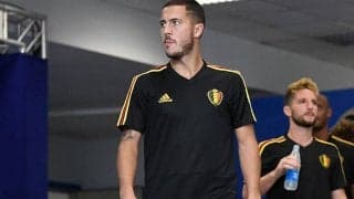 負傷中のアザール、ベルギー代表の活動先に現る