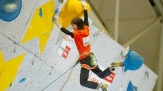 森秋彩が圧巻の登りで首位　リードジャパンカップ2021【女子準決勝】