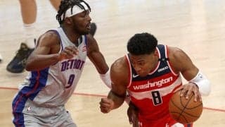 前半のみで68得点のウィザーズがピストンズに快勝…八村は8試合連続2ケタ得点