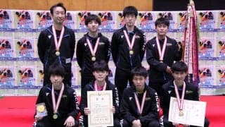 愛工大名電、オール3-0の完全優勝でV6　指揮官は「選手に感謝」＜卓球・全国高校選抜＞