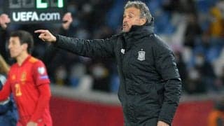 劇的ゴールで初勝利のスペイン、ルイス・エンリケ監督「今はまだベストな状態ではない」