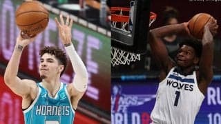 3月の月間最優秀新人賞に選ばれたのはラメロ・ボールとアンソニー・エドワーズ！