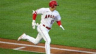 【MLB】大谷翔平、待望の初安打は128Mの特大1号2ラン！　城島氏に並ぶ日本人3位タイ通算48本塁打