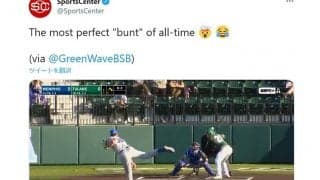 「こんなバント見たことある？」　“大リーグボール”攻略の米大学生に驚きの声