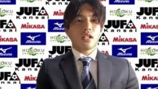 【サッカー部男子】　リーグ記者会見にて今季の意気込みを語る