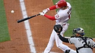 【MLB】「銃声のよう」「ボールは破壊された」　大谷翔平、自己最長弾の“衝撃音”にファン驚愕