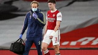 アーセナルに痛手…左ヒザ負傷のティアニーが最大6週間の離脱…