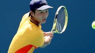 望月慎太郎 ITF大会単複2回戦へ