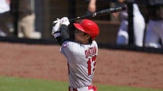 【MLB】大谷翔平、第4打席で同点適時打！　約183キロの弾丸ライナーで2戦連続安打