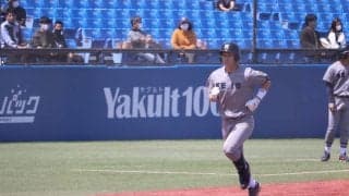 慶大・正木智也が法大・山下輝から豪快弾を放ちドラフト候補対決を制す【4/11 春季東京六大学野球 法政大学vs慶應義塾大学】