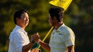 松山英樹のキャディーが海外で大注目　“何気ない感謝”に米記者「信じられない瞬間」