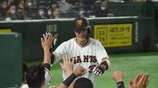 巨人・廣岡大志が移籍後初アーチ　昨季の沢村賞、中日・大野雄から値千金勝ち越し弾