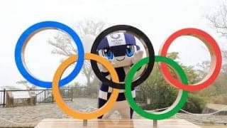 東京五輪開幕まで100日。大会マスコット像と五輪シンボルモニュメントを披露