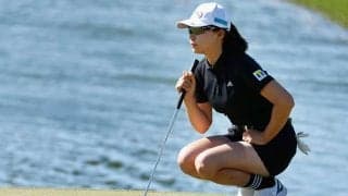 渋野日向子が笑顔で“アロハポーズ”　ハワイで予選通過を報告「風は強いが景色最高」