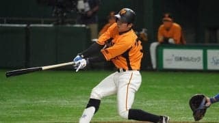 球場どよめく技術凝縮の一発！　巨人松原、泳がされた反撃弾は「ピッチャーたまらん」