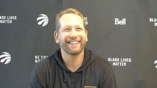 渡邊雄太&ニック・ナース、本契約の喜びを語る - 日本時間4月21日、トロント・ラプターズ練習後会見レポート