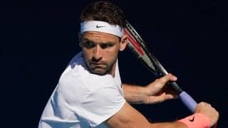 ディミトロフが“とても痛い”と訴えていた歯の処置を受ける