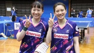 中国電力・宋恵佳/成本綾海ペア、女子ダブルス優勝＜卓球・ビッグトーナメント＞