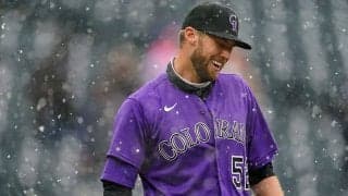 【MLB】ボールが見えない？　猛雪と“同化した158km”に米驚愕「打てません」「不公平だ」