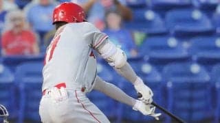 大谷翔平、第1打席で技あり中前打＆二盗！　MLB通算32盗塁は岩村氏に並ぶ日本人歴代6位