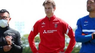 浦和の新戦力FWユンカーがチームに合流、日本語習得に意欲「うまくなりたい」