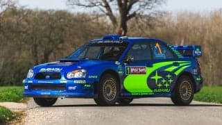 2004年ラリージャパン優勝車のインプレッサWRC2004がオークション出品
