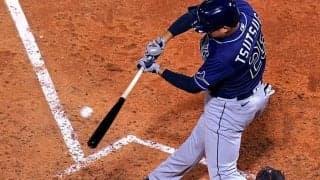 【MLB】筒香嘉智、155キロ撃ち二塁打　課題の剛速球を打ち返す2戦連続安打、打率.193