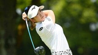 原英莉花、プロ初ホールインワンで2位浮上「お上品な入り方。ガシャーン！と聞こえた」