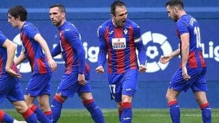 キケ・ガルシア圧巻ハットのエイバルが17戦ぶりの白星!　乾＆武藤も途中出場で奇跡の逆転残留へ大きな勝ち点3《ラ・リーガ》