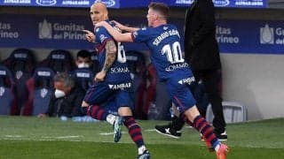 サンドロ・ラミレスのFK弾でウエスカがソシエダから金星！ 岡崎は3試合ぶりの欠場《ラ・リーガ》