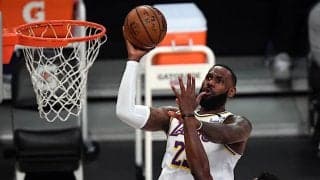 右足首の状態が思わしくないレブロン・ジェームズ…少なくとも2試合を欠場